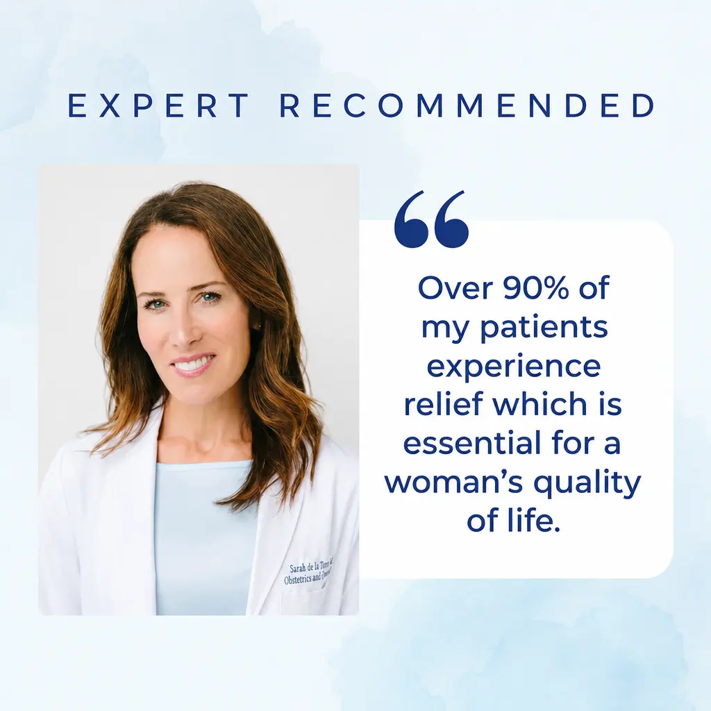 Expert recommended: quote from Dr. Sarah de la Torre, OB/GYN